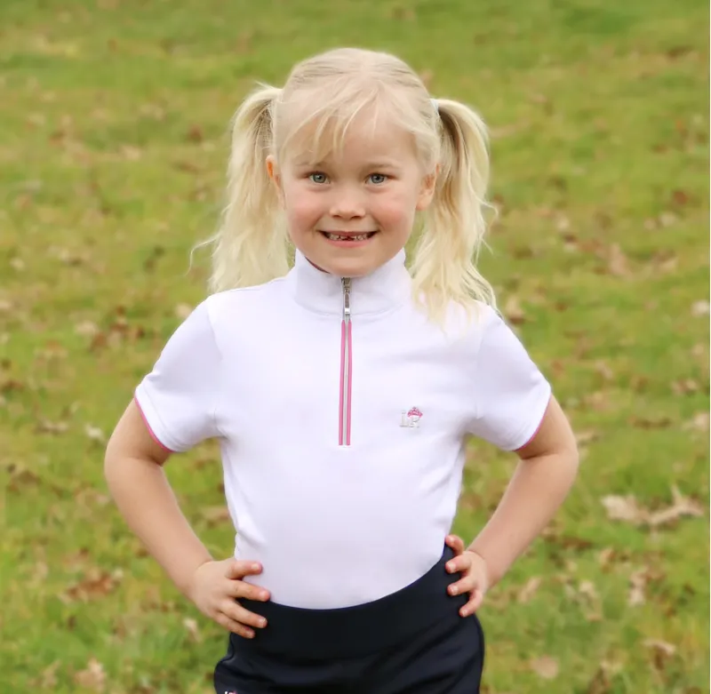 Hy Equestrian Susan Show Shirt By Little Rider - White